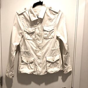 Banana Republic Women’s Classic utility style jacket, 100% cotton - Ivory, Med